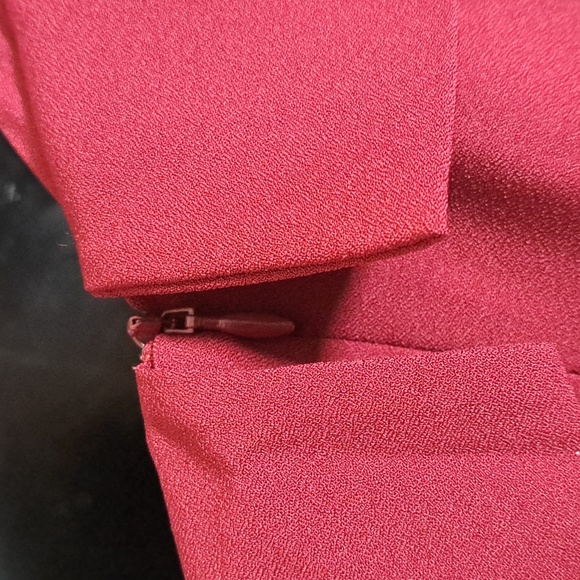 Marina Asymmetric One-Shoulder Jumpsuit Merlot 6 - Picture 9 of 11